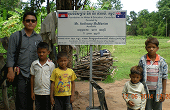 Anthony McMenim (Australia). Tap Sway - Brasat Village. April 2014. Wells No. 237-236-235-234-233-232-231