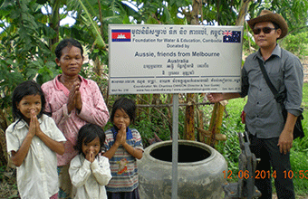 Aussie, friends of FWEC from Melbourne (Australia). Brasat Village. April 2014. Wells No. 241-240-239-238