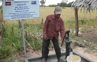 Maria Hicks & Mr. Brendan Kiece (Melbourne, Australia). December 2011. Sambuo village. 2 Wells. Wells No.34 & 35.