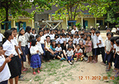 Humanitarian to school, Cambodia